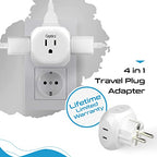 Europe Travel Adapter Plug Set Schuko (4 Pack / Type C , E/F - European 2 pack set)
