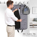 Garment Duffle Bags for Travel (Grey)