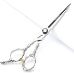 6 Inch Hair Cutting Scissors for Left Hand Hair Cutting Scissors Set (Flat Scissors 6 Inch-A)