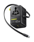 45W European Travel Plug Adapter (45W / Black)