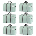 6 Pack Heavy Duty Moving Bags (6 Pack / Shiny Light Green)