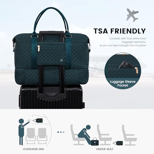 Travel Duffle Bag (Peacock Blue-b / Large-2 Pcs)