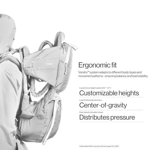 Glacier Scandinavian Hiking Baby Carrier Backpack (Glacier White)