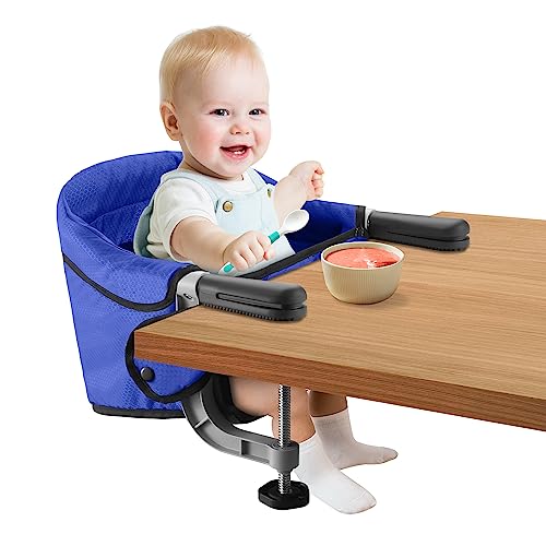 Hook On High Chair (Table Clamping Chair / Bright Blue)