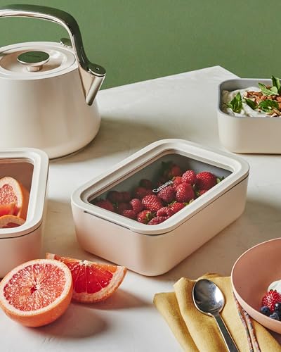 Glass Food Storage Container with Lid (Gray / 6.6 Cup Container (1x))