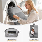 11 Set Compression Packing Cubes Garment Bags for Travel Essentials (Gray / 11 set)
