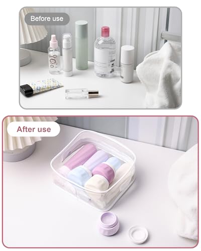 Travel Size Toiletries 8 Pack (3oz bottle 1oz jar / Lavender)