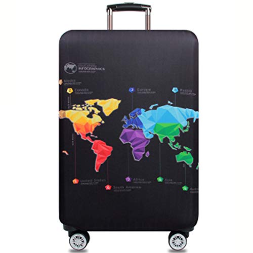 Travel Luggage Cover Suitcase Cover Protector Skins 18 (map / XL (for 29--32 inch luggage))