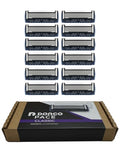 Pace Classic Seven Blade Razor System with Pivoting Head and Premium Handle (12 Cartridges)