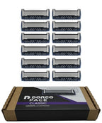 Pace Classic Seven Blade Razor System with Pivoting Head and Premium Handle (12 Cartridges)