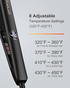 1 Inch Hair Straightener Flat Iron (1 Inch [Width Only] / Black)