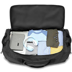 Collapsible Duffle Bag with Wheels 130 (Black)