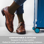 Copper Compression Dress Socks for Women & Men (XX-Large / Brown)