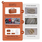 Travel Makeup Bag Cosmetic Bags for Women (L08 Brown)