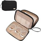 Electronics Travel Organizer Cord Case (Large / Black)