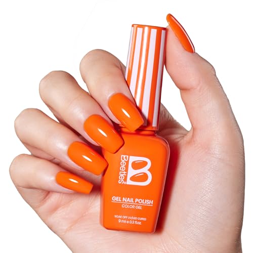beetles Orange Gel Polish (M - Coral Orange | Citrus Pop)