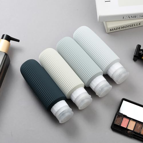Travel Bottles for Toiletries (6 Ounces / Grey)