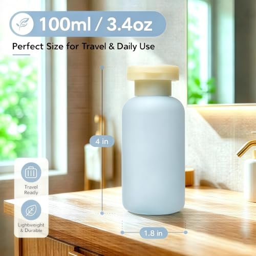 Travel Shampoo Bottles for Toiletries (Garden Series)