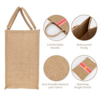 Large Beach Bag Jute Woven Pink and Red. Beach Bags for women. Versatile tote use as a Pool bag or Work tote (Red)