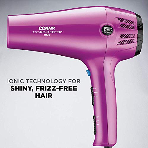 Hair Dryer with Diffuser and Concentrator (Pink / 3 Piece Set)