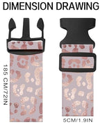 Luggage Straps for Suitcases (Glitter Pink Leopard)