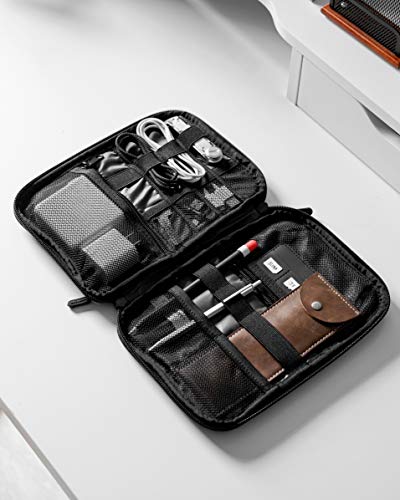 Large Electronics Organizer Travel Case for Tech Accessories (Grey)