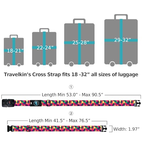 Travelkin Luggage Straps TSA Approved (Scales of Dragon)