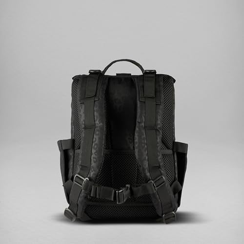 15L Slim Gym Backpack 1000D Travel EDC Daypack (Black Leopard)