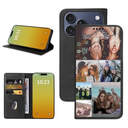 Custom Wallet Phone Case for iPhone 17 Pro (iPhone 17 Pro / Black-C)