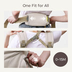 Baby Carrier Newborn to Toddler (Light Beige)