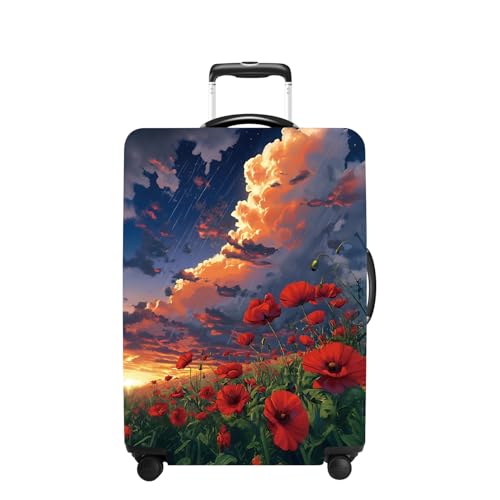Safflower Luggage Cover Washable Suitcase Protector Anti (safflower / S(20-22inch suitcase))