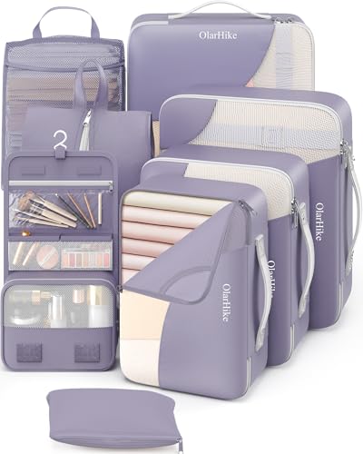 Packing Cubes for Travel (09 Purple Gray)
