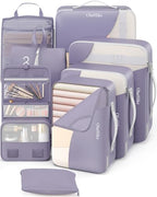 Packing Cubes for Travel (09 Purple Gray)