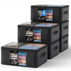 Clothes Storage Bags (Black / 6PACK)