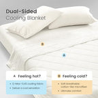 Cooling Blanket for Hot Sleepers King Size (Off White / King (108" x 90"))