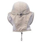 Unisex Outdoor Activities UV Protecting Sun Hats with Neck Flap Khaki (One Size / Khaki)