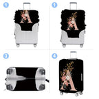 Letter A Luggage Cover Washable Suitcase Protector Anti (Letter A / L(28-30inch suitcase))