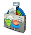 Collapsible Silicone Bowl 3 Pack for Camping and Backpacking (Multicolor)