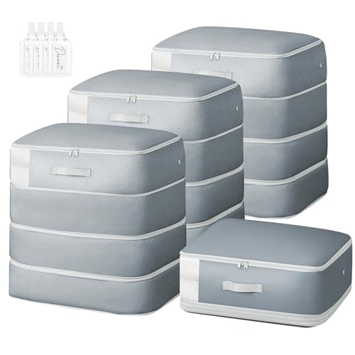 Comforter Storage Bag (Grey / 4 Pack)