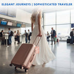 2 Pack Smart QR Code Luggage Tags (Rose-gold)