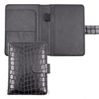 Premium Leather Passport Holder Covers Case (AI-Stone-black)