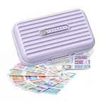 Travel Pill Organizer Box with Medicine Labels Purple (L / Purple)