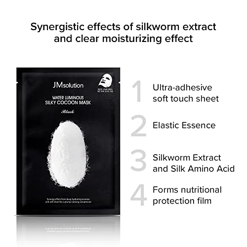 Water Luminous Silky Cocoon Mask Black 10 Sheets