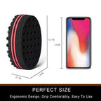 2 Pcs Hair Sponge for Black Men Curls - Double Sided Curling Sponge, Small Holes Hair Twist Tool, Twist Brush for Textured Styling