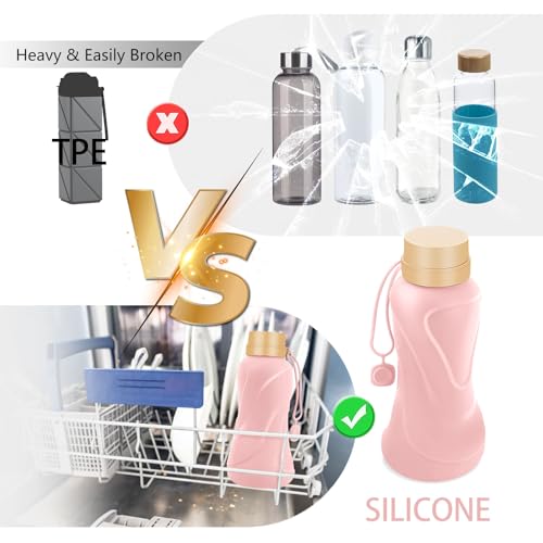 Collapsible Water Bottles (Pink)