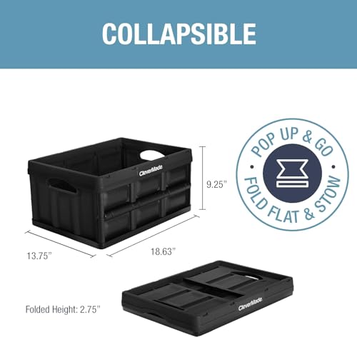 Collapsible Storage Bins (Obsidian / 32l - 3 Pack)
