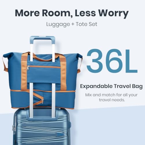 Expandable Carry (Peacock Blue / Carry On Set (14in/20in/DB/TB))