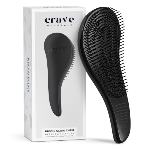 Biggie Glide Thru Hair Brush (1 Pack (Large) / Black)