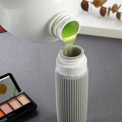 Travel Bottles for Toiletries (3 Ounces / Grey)