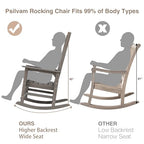 Outdoor Rocking Chair Set of 2 (Light Gray / 2 pack)